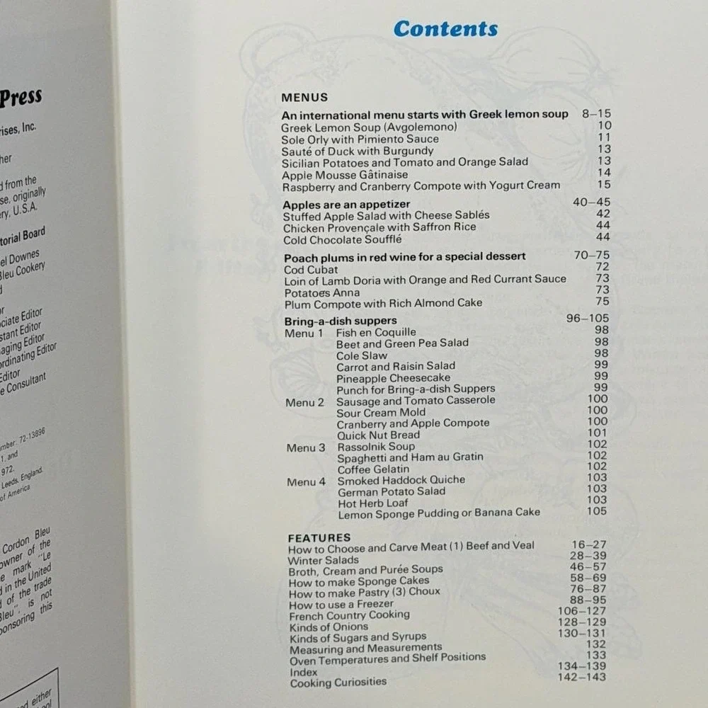 Vintage 1972 Grand Diplôme Cooking Course Vols 5-8 HC Cookbook Gourmet Recipes